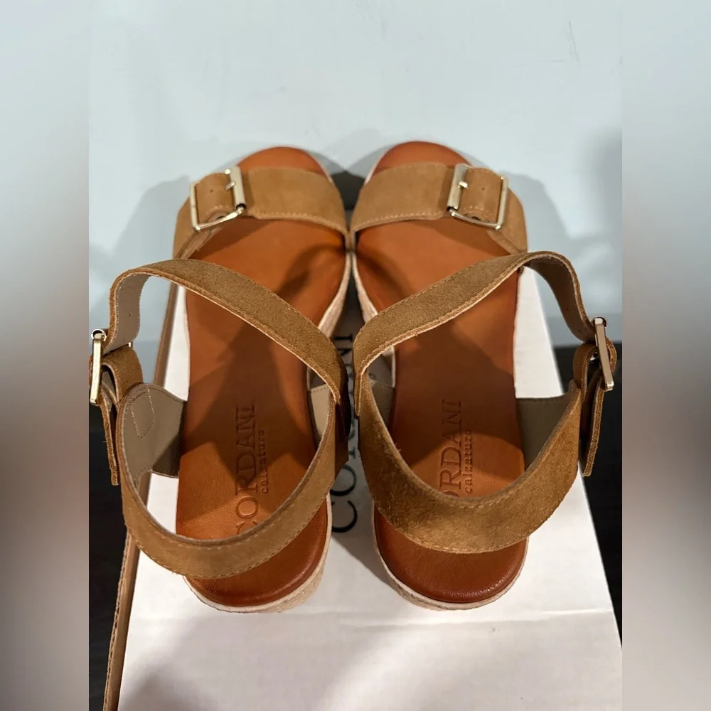 Cordani Betsy Espadrille Wedge Sandal | Color: Cuero Suede | size 38 & 41 - Picture 3 of 5